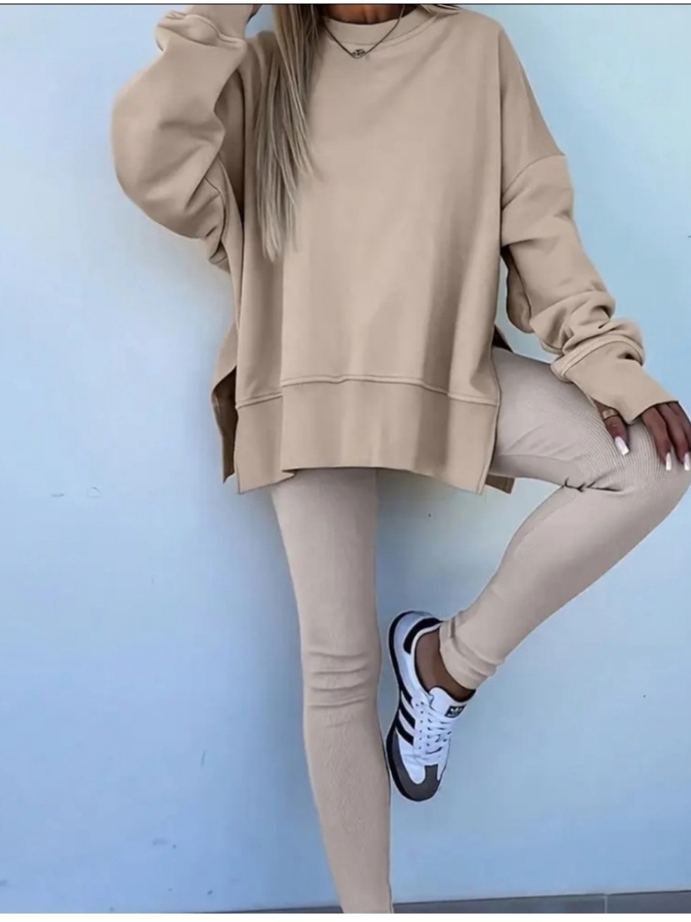 Sukasana Chic Sweatshirt/Leggings Set - Picture 1 of 4